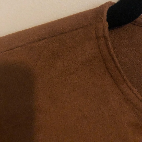 Camel brown suede dress (with pockets!!) - Picture 4 of 4